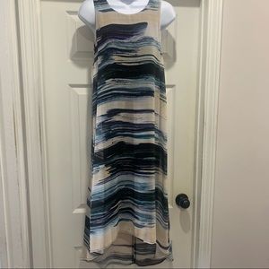 Karen Kane Bella Blue Hi Low dress Size L